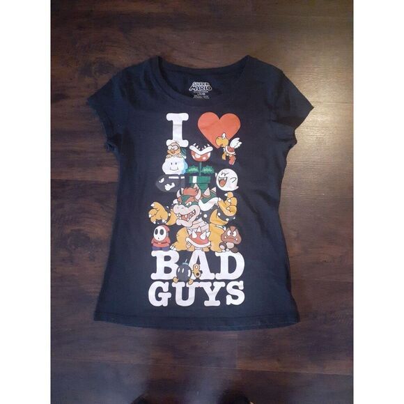 Juniors super Mario 'I heart bad guys' tee - Picture 2 of 2